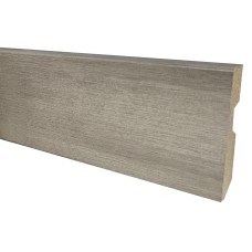 Metal silver – mdf vochtwerend folie – 14 x 80 mm
