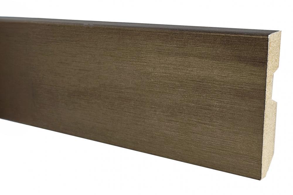 Metal bronze – mdf vochtwerend folie – 14 x 80 mm