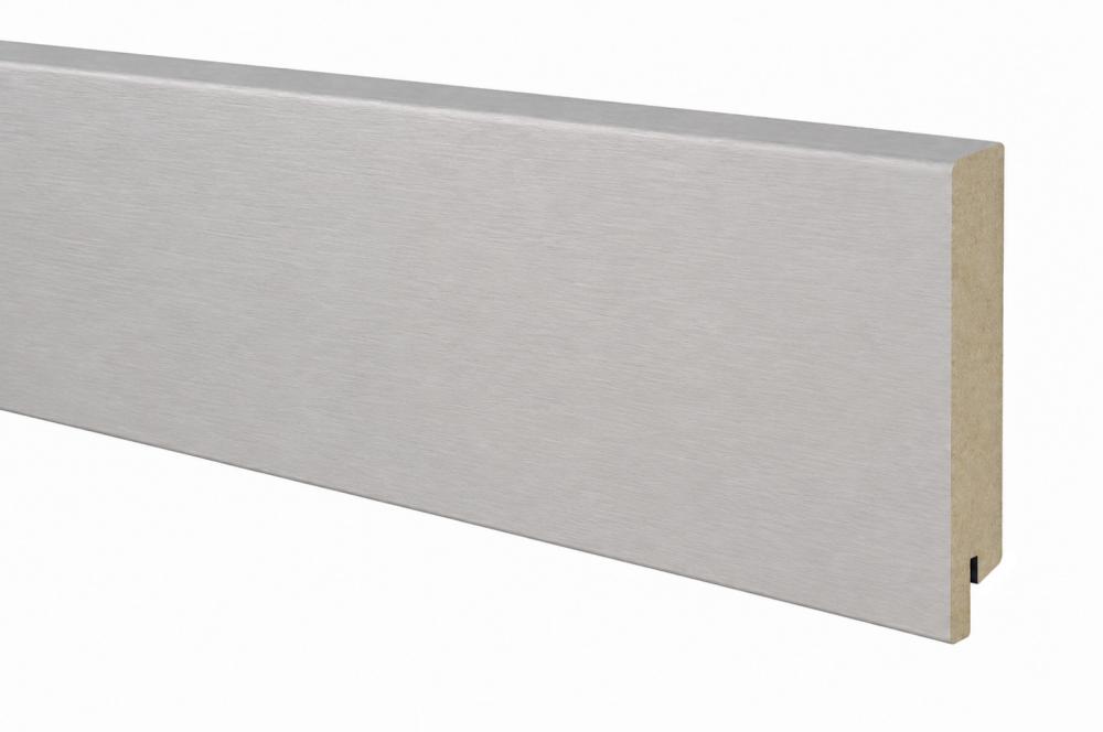 Aluminium Naturel – mdf vochtwerend folie – 13 x 75 mm