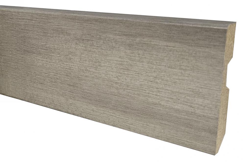 Metal silver – mdf vochtwerend folie – 14 x 80 mm