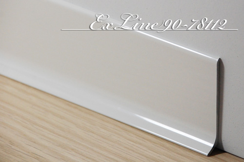 ex line90-78112 glanzend wit – aluminium gepolijst – 10 x 60 mm